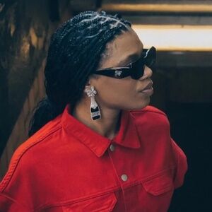 Black CHEERS Champagne Earrings